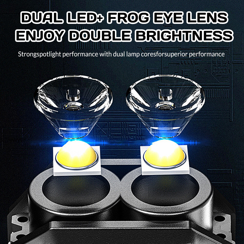 2pcs Mini Pocket Keychain Flashlight EDC Flashlight LED COB Night Light Lamp
