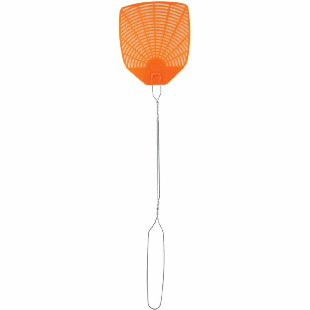 WIRE METAL HANDLE PLASTIC FACE FLY SWATTER - 2 COUNT