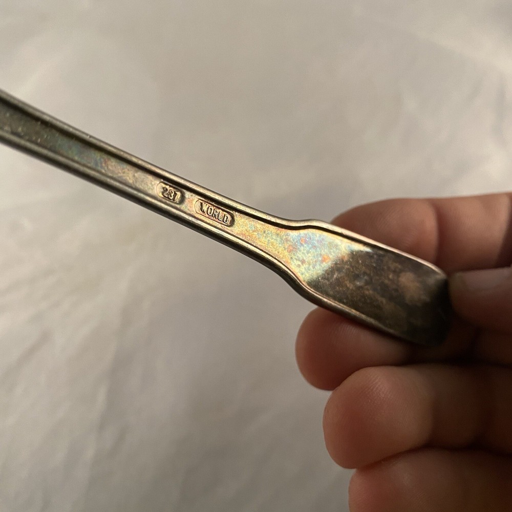 World Silverplated Salad Dessert Fork Unknown Pattern