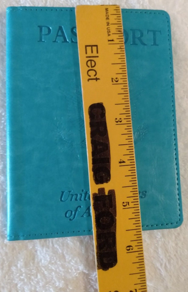 Embossed Passport Holder U.S.A. NEW