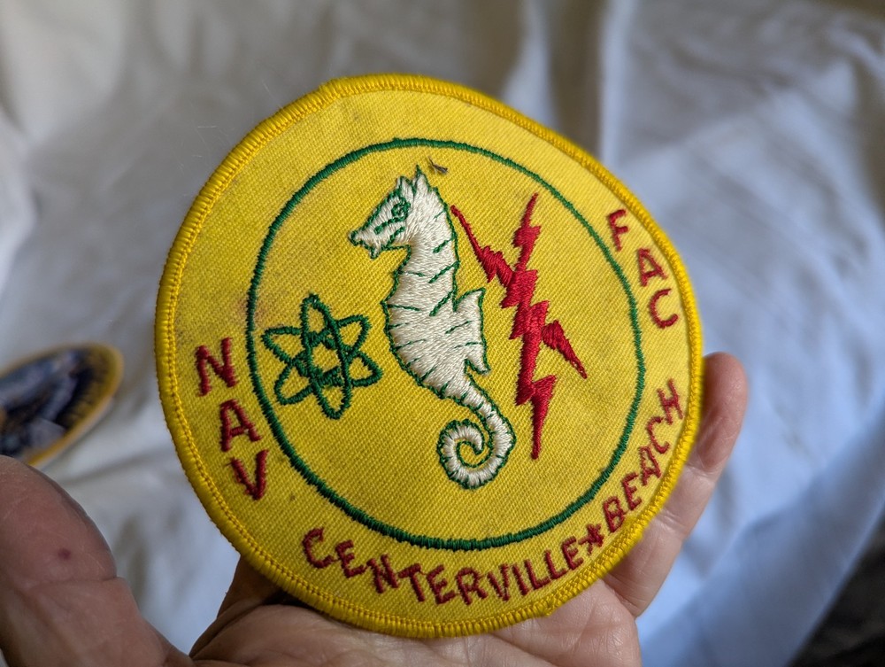 US Navy NAV FAC Centerville Beach CA round embroidered patch 3.5"