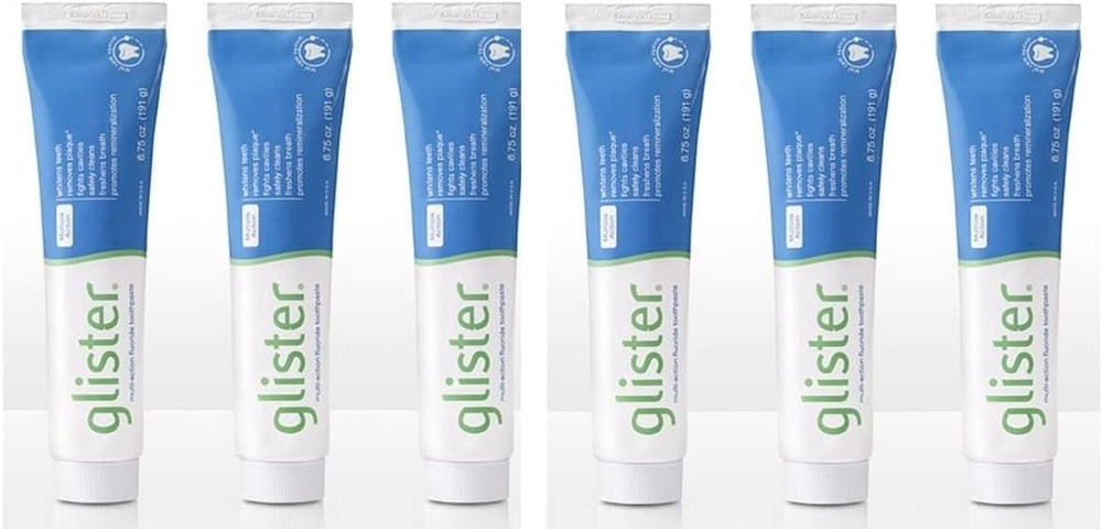 Glister Multi-Action Fluoride Toothpaste 2.3 ounce. (6-pack)