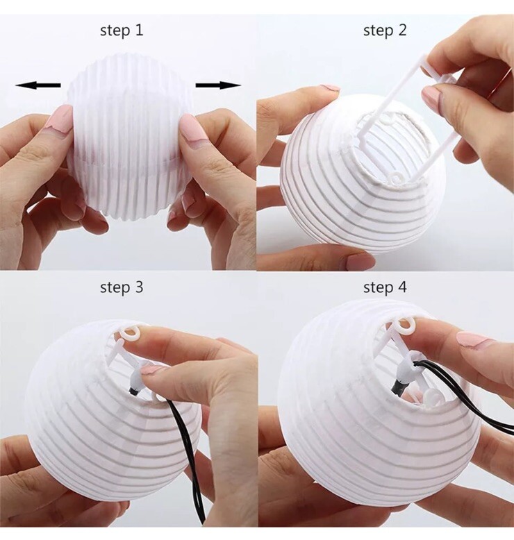 Solar Lantern LED Light String Waterproof Outdoor Garden Camping String Lighting