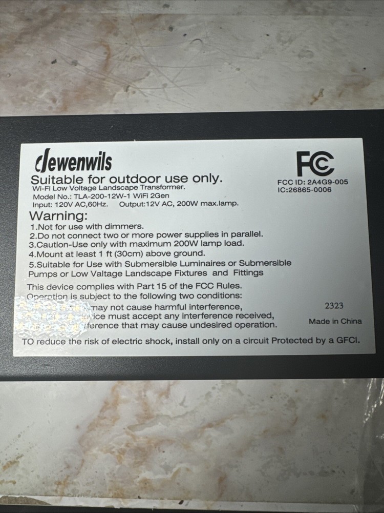 DEWENWILS 200W Low Voltage Landscape Transformer, Outdoor Weatherproof Transform