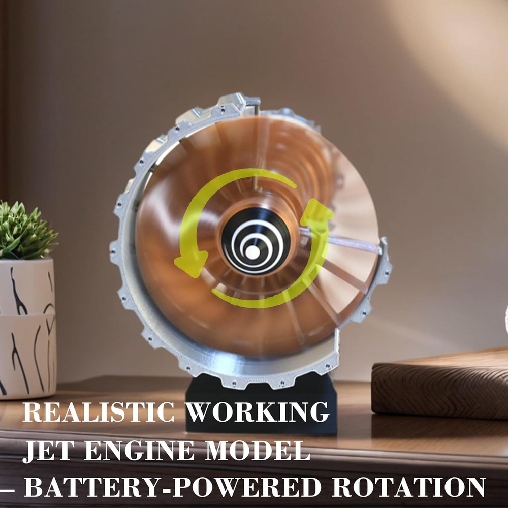 11-Inch Turbofan Engine Model Kit - Realistic Jet Engine Model for Adults, 3D Pr