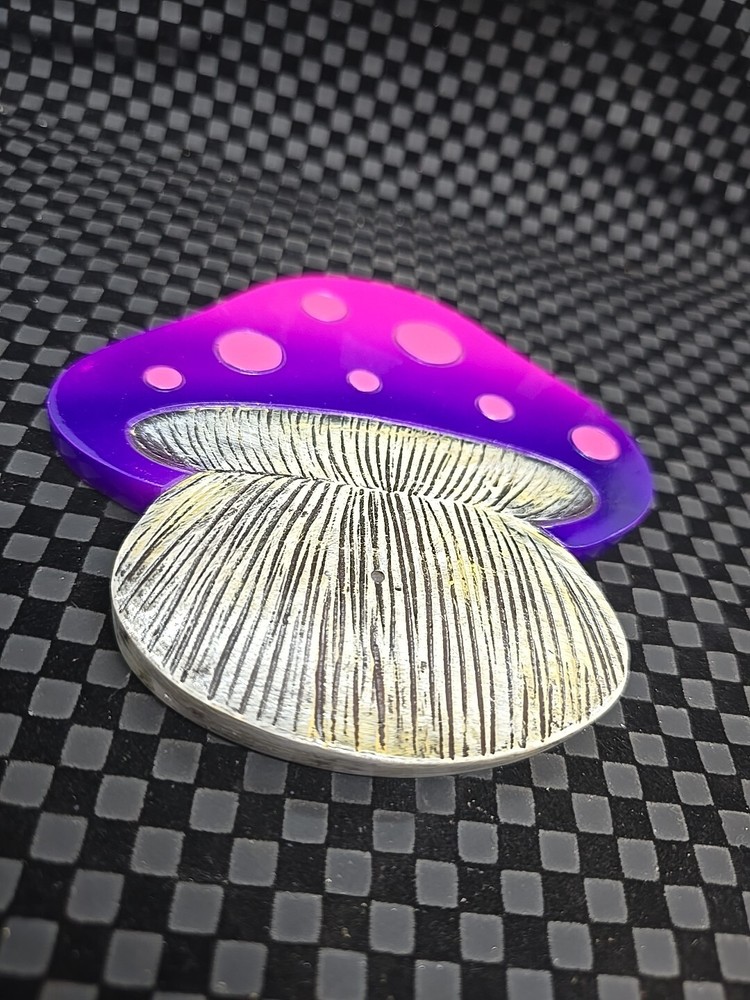 Mushroom Incense Burner Painted Ceramic