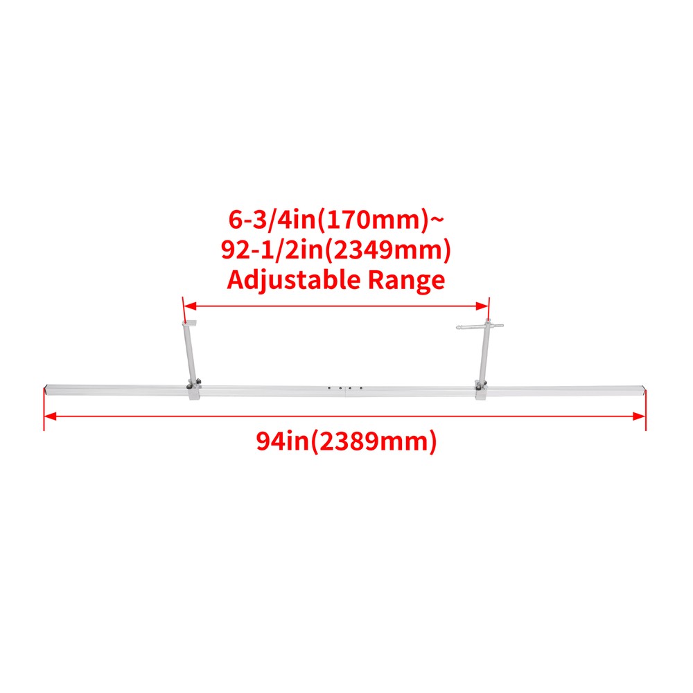 Adjustable Toe Gauge Bar Tool Up to 94" Width For Car Wheel Alignment Tool