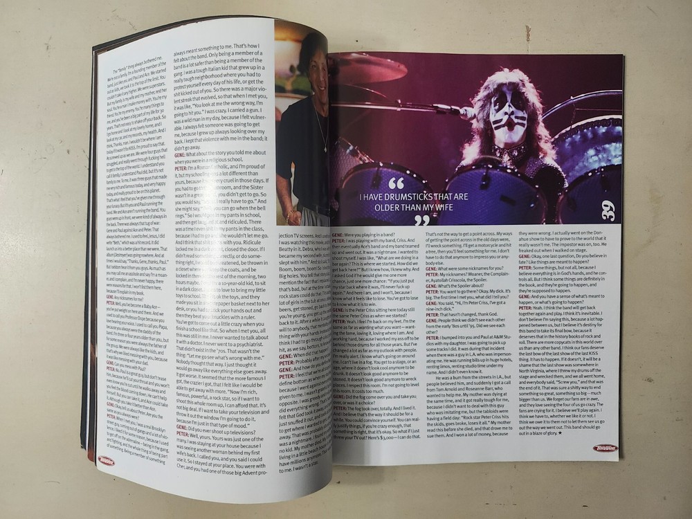 KISS First 2 Issues Gene Simmons Tongue Magazine Peter Criss Playboy Hefner VG