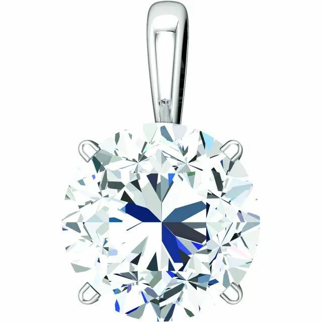 14K Gold Round Pre-Notched Pendant Basket Setting 3mm-10.5mm