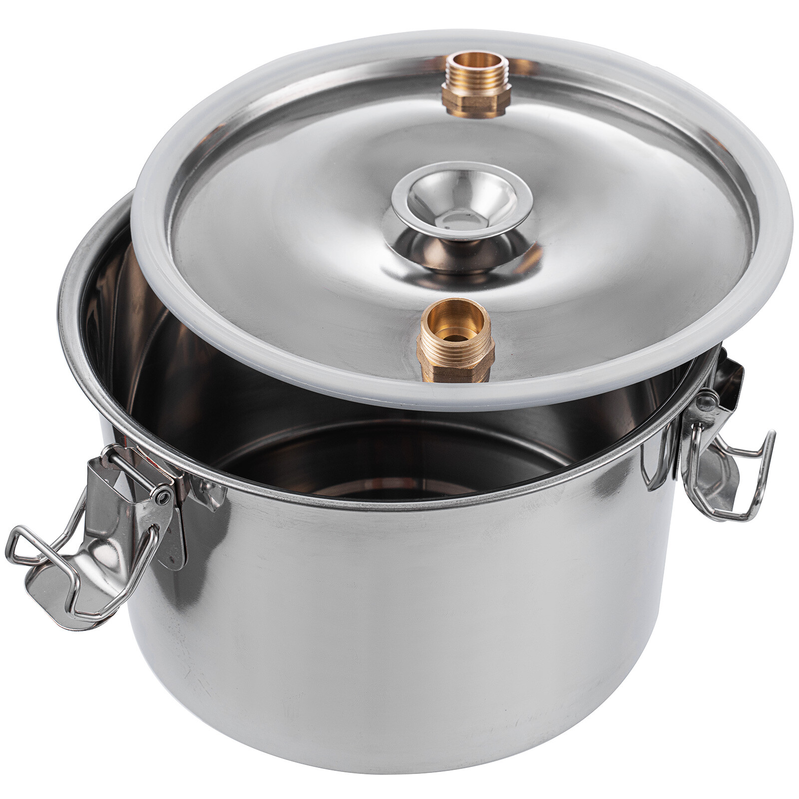 3 Pots 9.6 Gal Moonshine Still 38L Water Alcohol Distiller Copper Tube W/ Pump