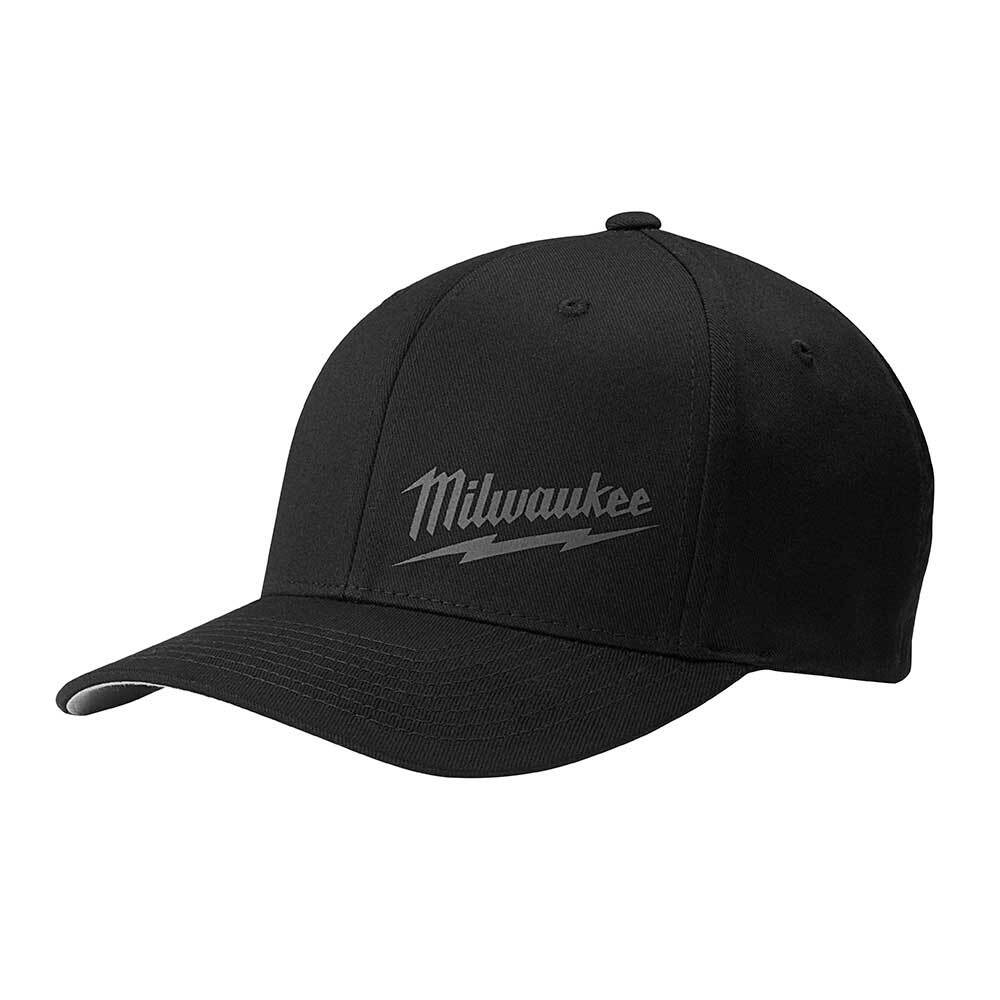 Milwaukee 504B-LXL FlexFit Lightweight Fitted Hat Black L/XL