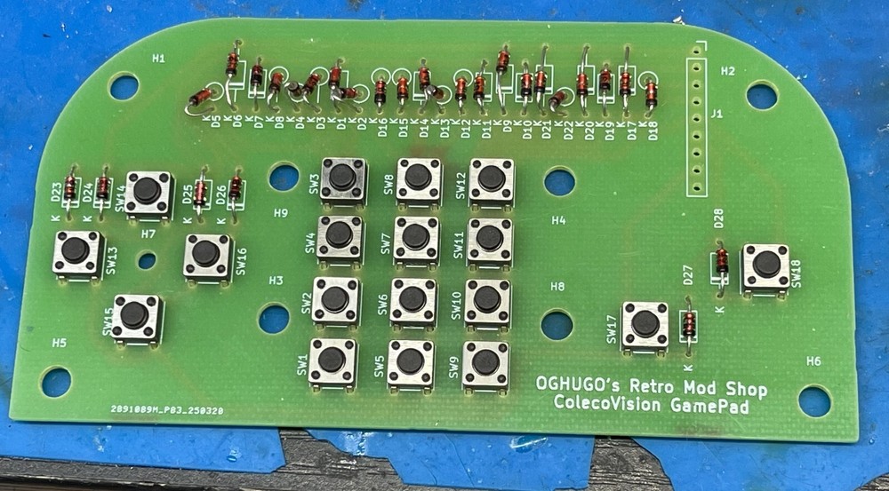 ColecoVision Custom Gamepad Controller Joystick with Working keypad