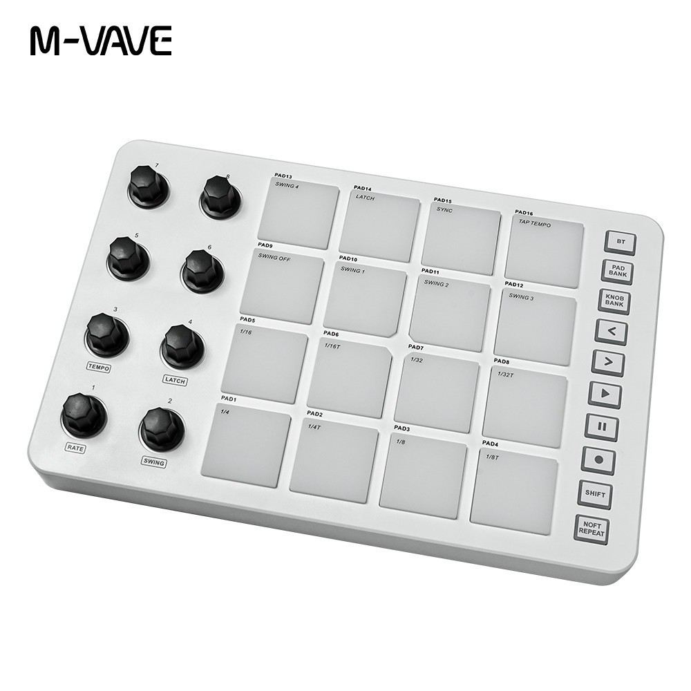 M-VAVE SMC-PAD LaunchPad USB-C and portable design Wireless MIDI Controller