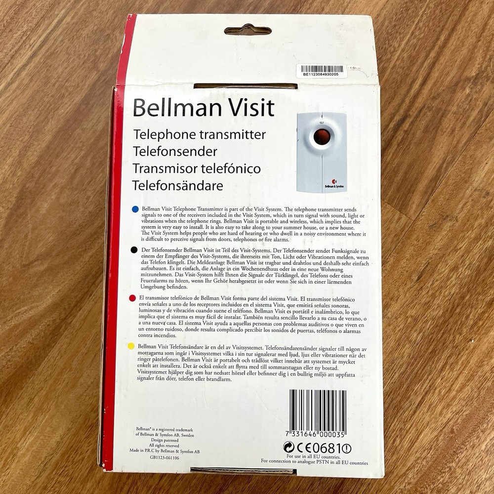 Bellman VisitTelephone transmitter Model: BE1123 NEW• Open Box • L@@K