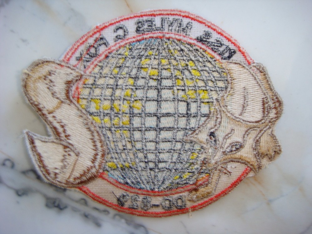  NAVY PATCH USS MILES C. FOX GEARING CLASS DESTROYER DD 829