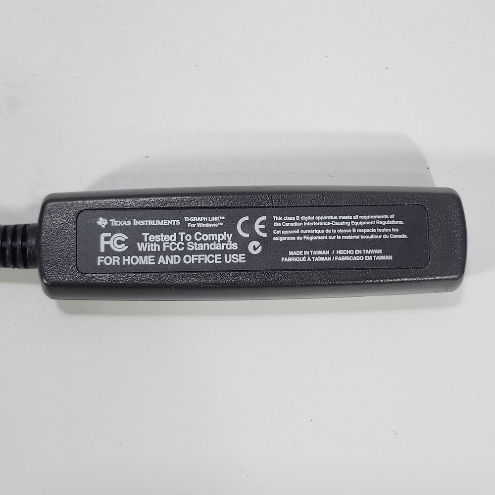 Texas Instruments TI Graph Link 9 Pin For Windows Graphing Calculator Accessory