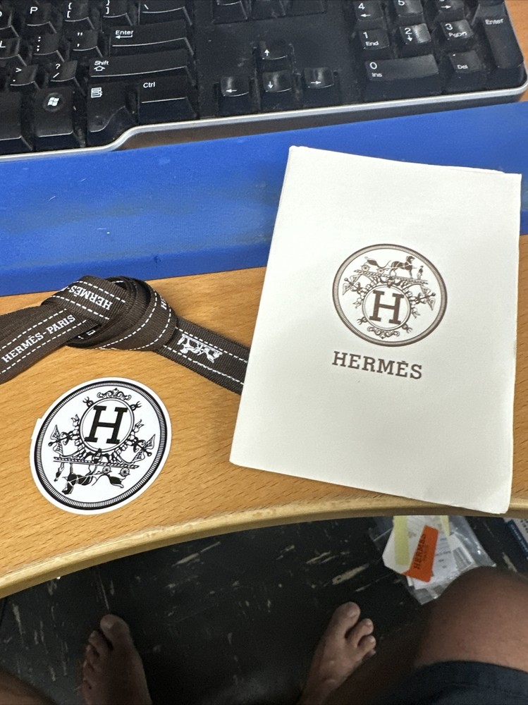 HERMES PARIS Gift Ribbon Sticker & Receipt Holder
