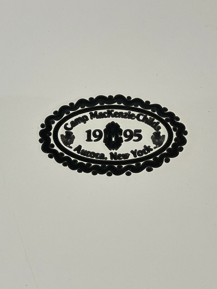 Mackenzie Childs Floral 16" Enamel Platter