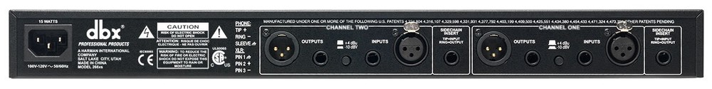 DBX 266XS 2-Channel Compressor/Gate Rack Mount Pro Audio Dynamics Processing