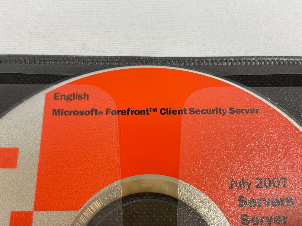 Microsoft Forefront Server Security Management Console DVD Windows Software M047