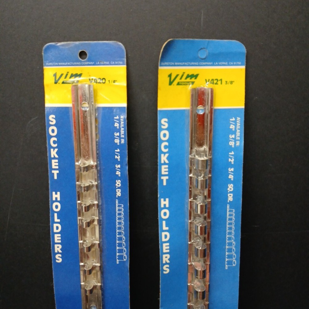 Socket Holders Lot, Vim Tools, V420 (1/4") & V421 (3/8")