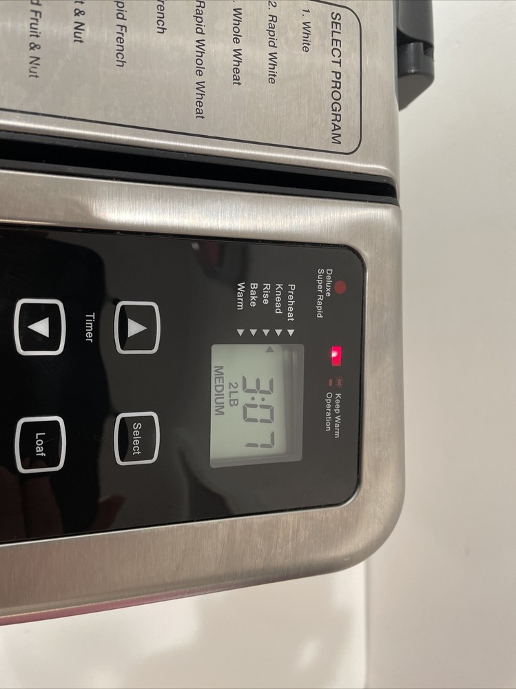 Breadman Pro TR900s 2lbs Bread Maker Stainless Steel