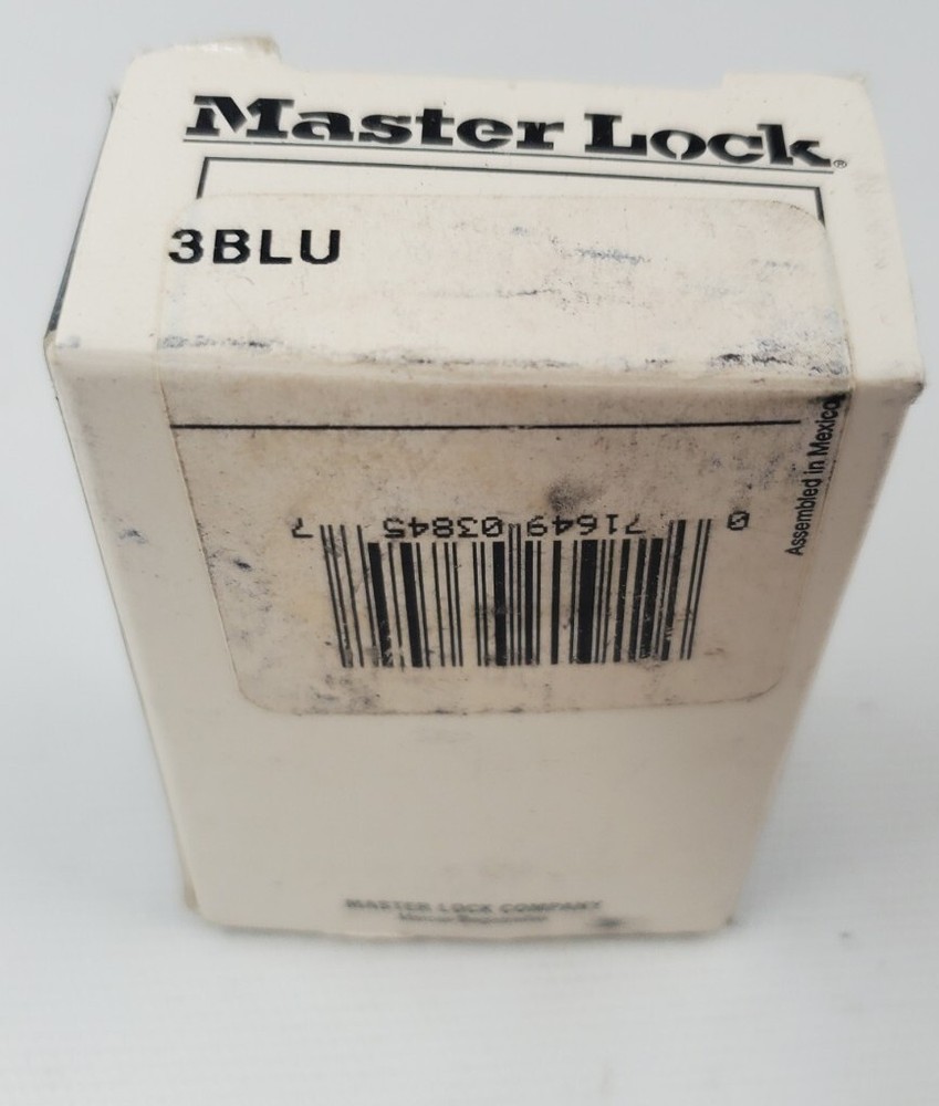 Master Lock 3BLU Steel Body Blue Lockout Padlock