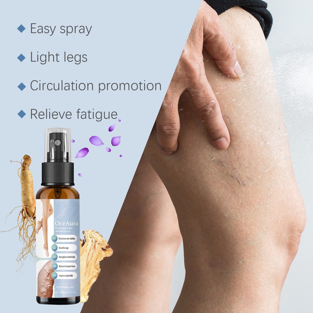 Herbal Leg Care Spray Cooling Refreshing Circulation Support Mist 30ml