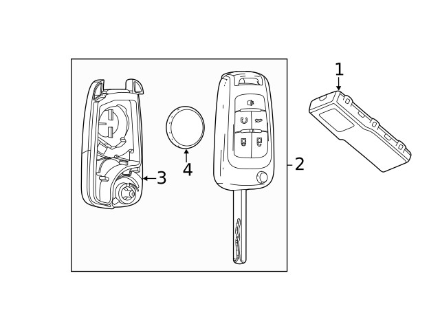Genuine GM Ignition Key 13579221