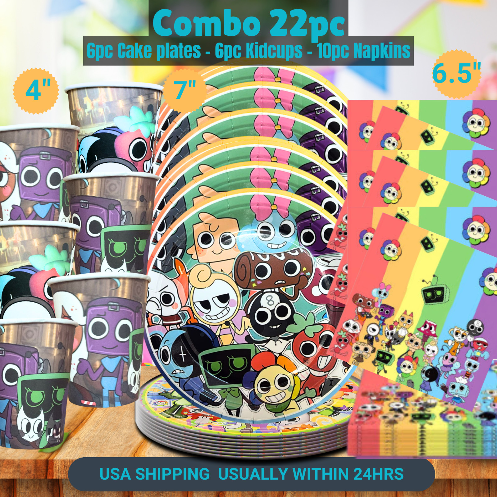 Dandys world PARTY SUPPLIES BIRTHDAY DECORATION BALLOON TABLEWARE SWIRL DISPlaY