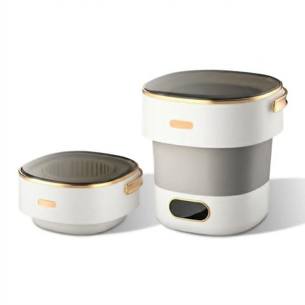 Foldable Portable Washing Machine Upgraded with Spin Basket,13L Mini Laundry Mac