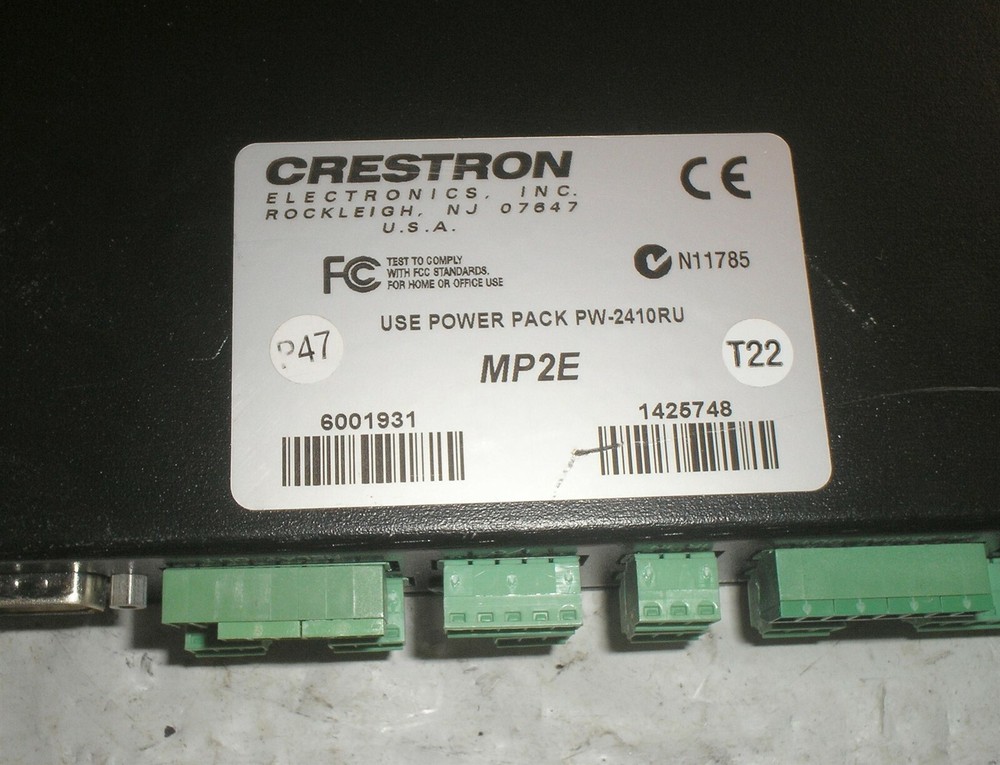 Crestron MP2E Professional Integrated AV Control System - Guaranteed Working