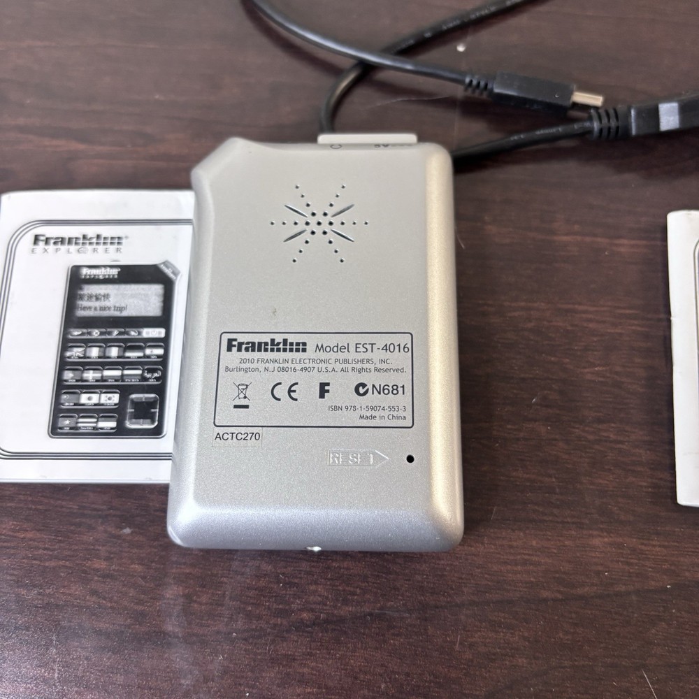 Franklin Explorer 16 Language Phrasebook Translator Electronic 2009 EST-4016