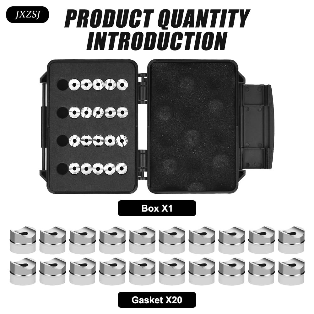20 Pack Seal Tip Gaskets Replace 246453 Compatible with Airless Paint Sprayer...