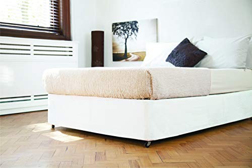 Box Spring Cover - Transform Your Bed with This Fully Elasticated Faux Suede &