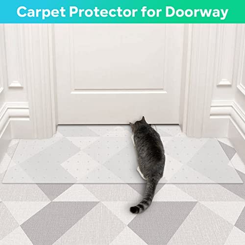 Cat Carpet Protector, Robust Plastic Pets Scratch Stopper for 8.2ftx12.2inch