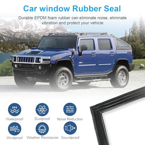 Front Windshield Seal Gasket, Left Or Right, Replacement Glass Windshield