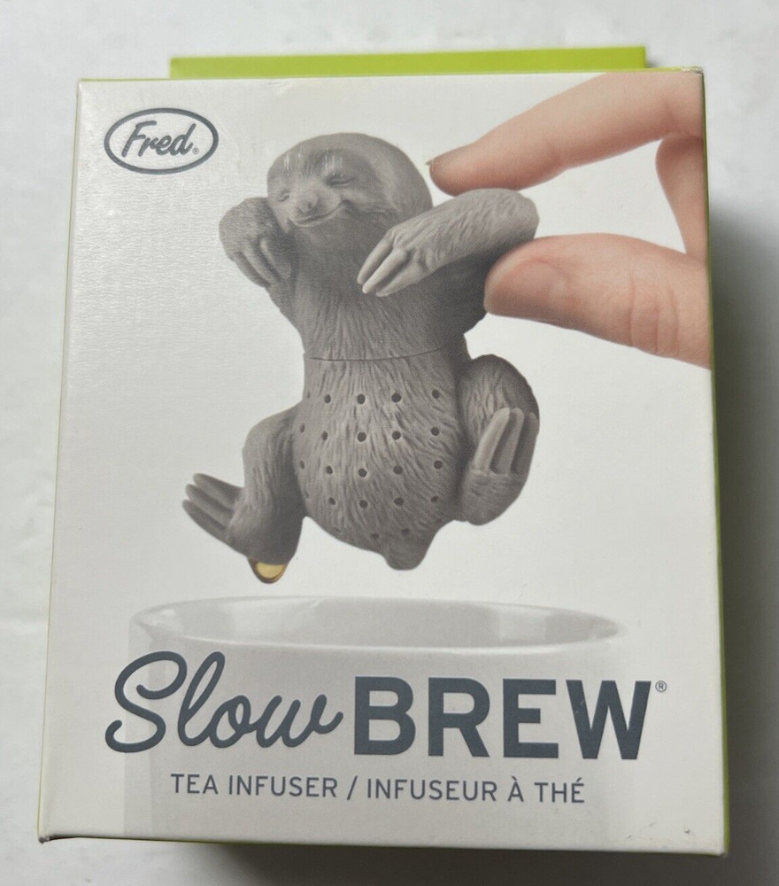 NEW Fred Sloth Slow Brew Tea Infuser Dishwasher & Microwave Safe