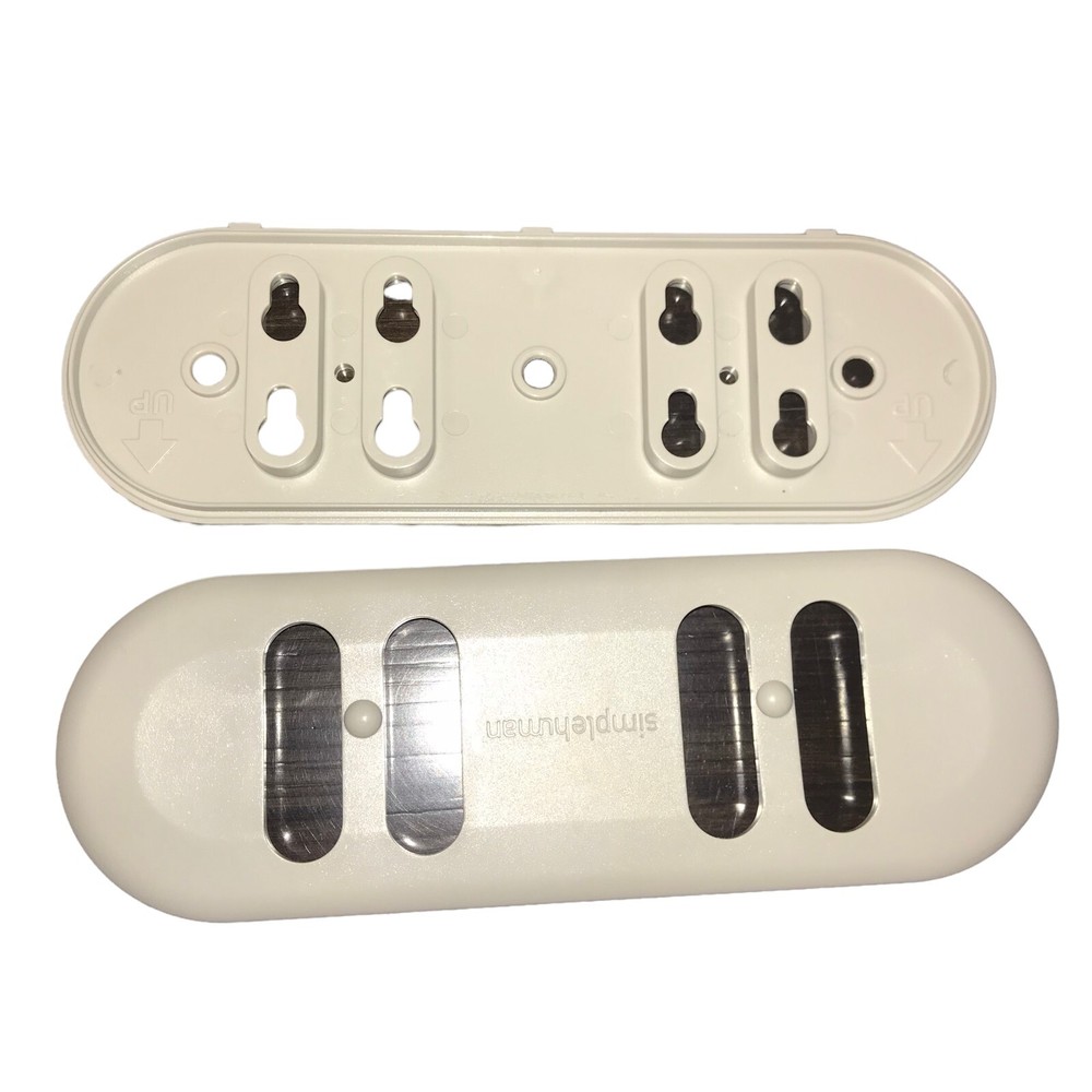 SIMPLE HUMAN Gray Plastic Wall Plate Bathroom Wall-Mount Face Plate