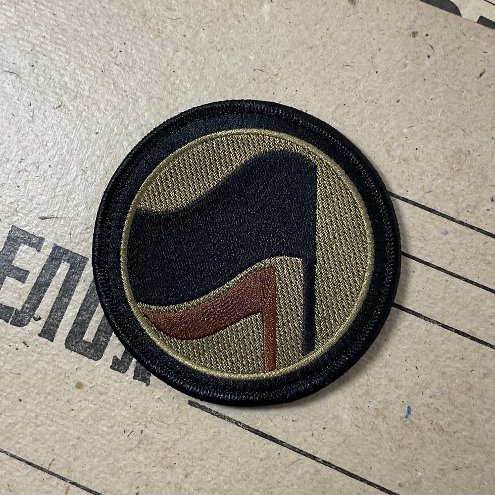 Anti-fascist Action OCP Embroidered Patch | Black On Red