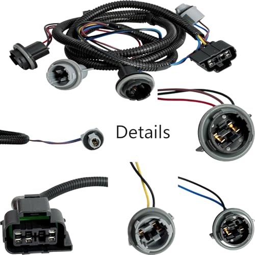 Driver & Passenger Side Tail Lamp Wiring Harness Compatible with Chevy