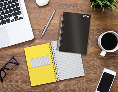 1 Subject Spiral Notebook, 2 Pack, Personal Small Notebooks, Poly Covers, 7 x