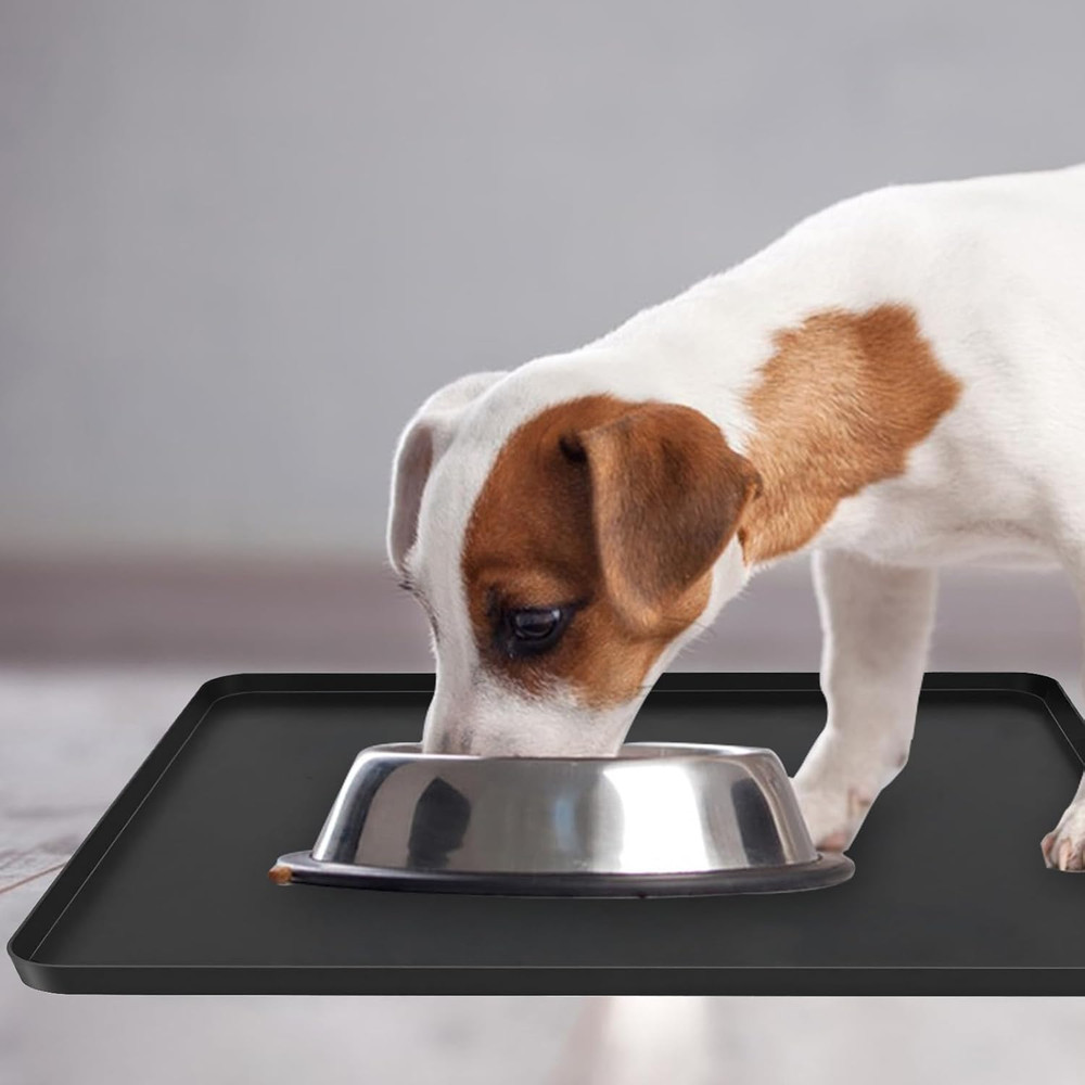 Durable Mini Fridge Silicone Mat, Leak-Proof, 19.7"x19.7" - Floor Protector