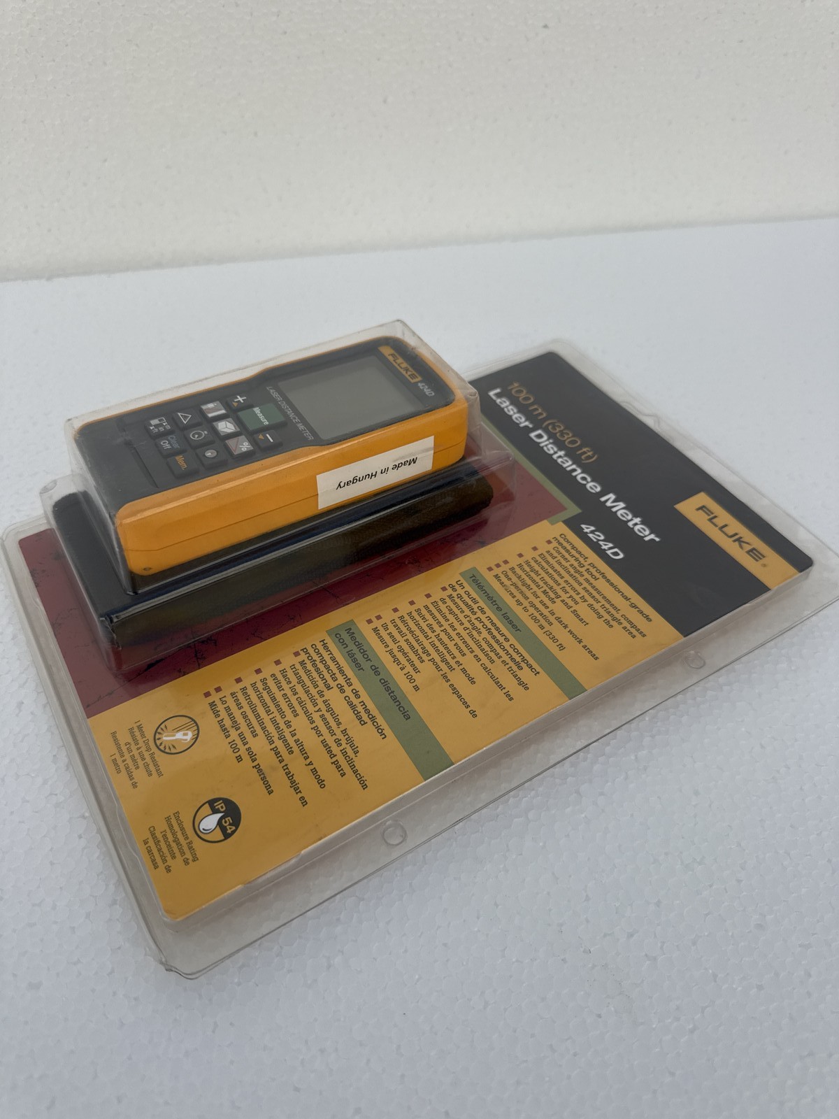 Fluke 424D Laser Distance Meter - 100M/330ft/3937in Range Finder