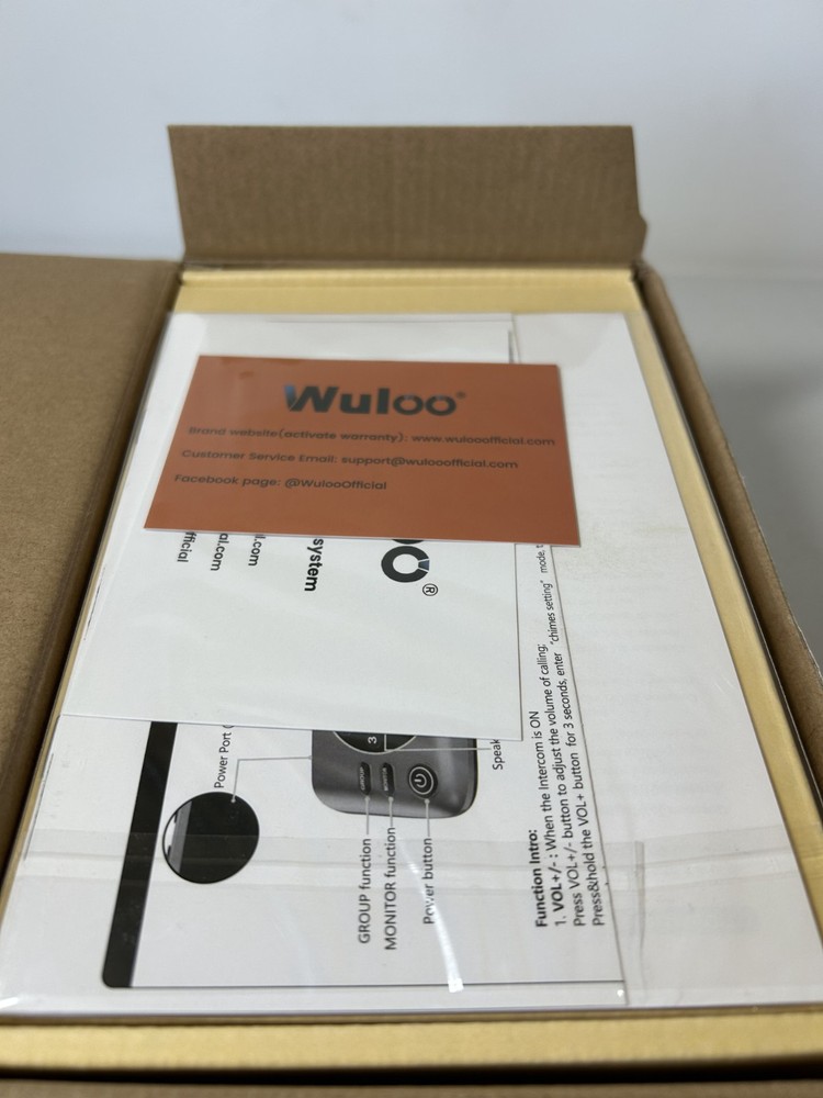 Wuloo Wireless 1 Mile Range Home Intercom System 2 Pack S600 10 Channel W/USB
