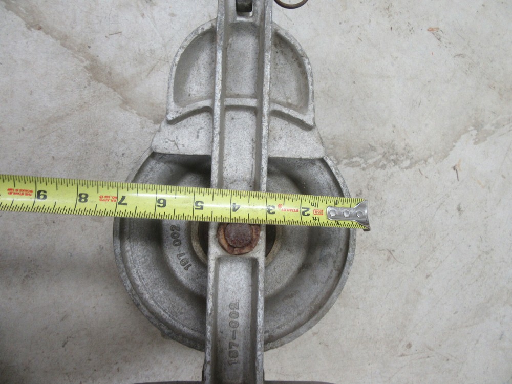 6" Sherman Reilly 3 Stringing Sheave Cable Block Pulley Snatch Lineman Tool