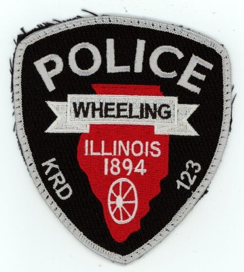 ILLINOIS IL WHEELING POLICE NICE PATCH SHERIFF UNIFORM TAKE OFF