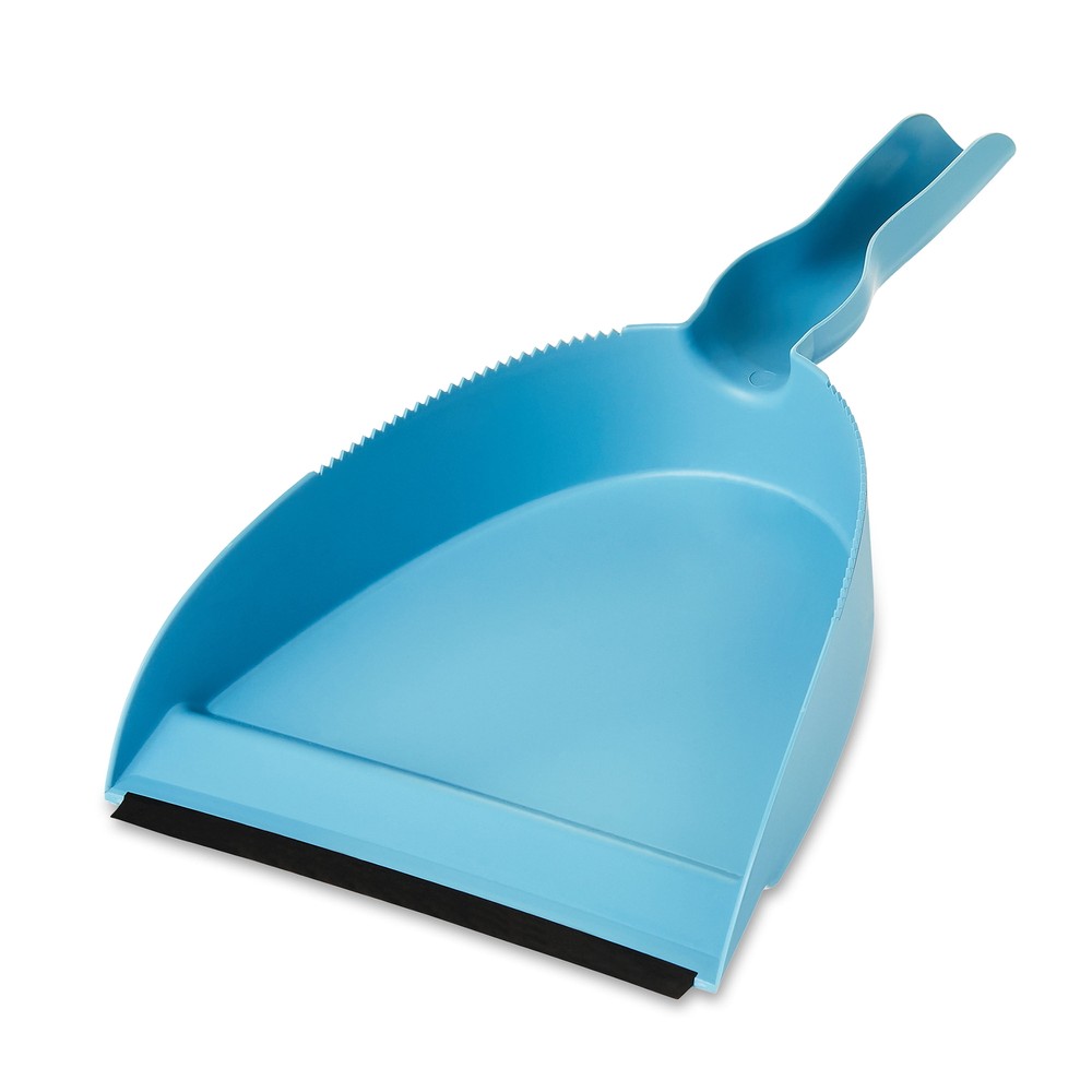 Great Value Dust Broom & Dustpan, Blue