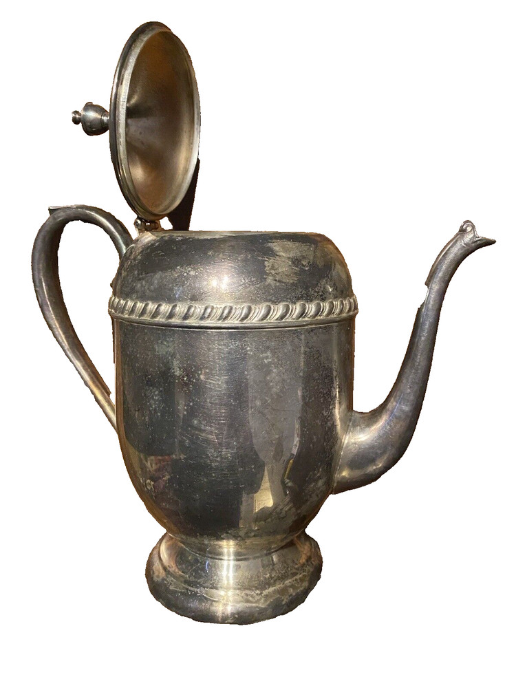 Vintage Silver Plated Coffee / Tea Pot 11" Tall