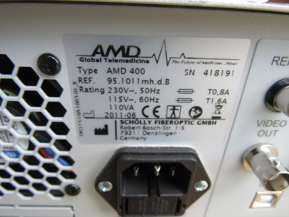 AMD TELEMEDICINE AMD-400 CAMERA & Illumination System Light Source new open box